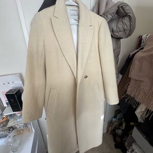 Club Monaco Cream Trench Coat